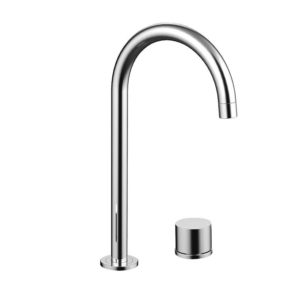 [15901-LF] Milani Swivel Bench Mounted Mixer Set - Chrome