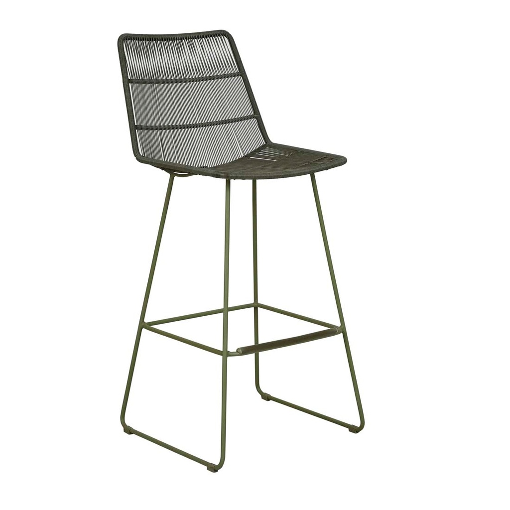[GRANADA-SLEIGH-BARSTOOL-MOSS-BS-GRAN-SLE] Granada Sleigh Barstool - Moss