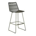 Granada Sleigh Barstool - Moss