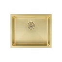 Sola Outdoor Single Sink 550mm - Brushed Brass