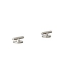 Barre Assembly Bench Mounted Taps - Brushed Nickel