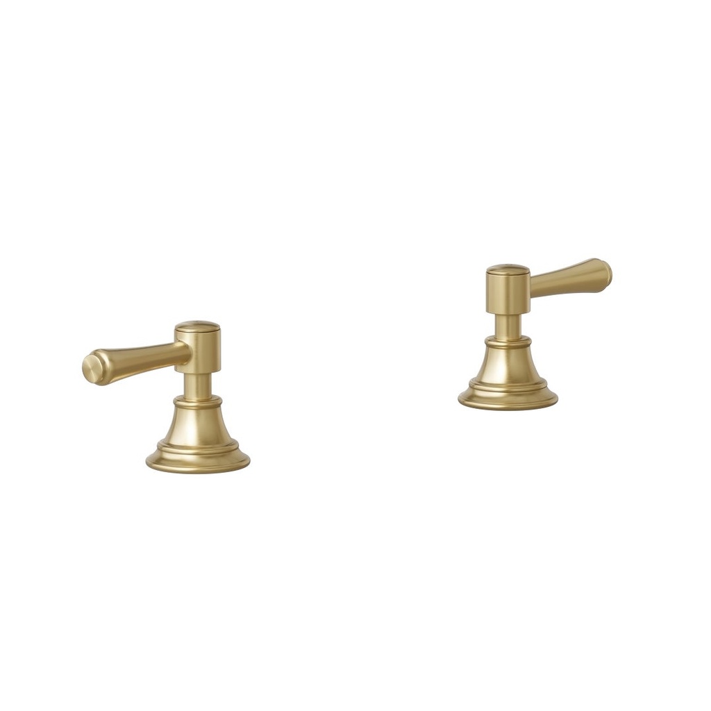 [16011-LF] Kingsley Assembly Bench Mounted Taps - Brushed Brass