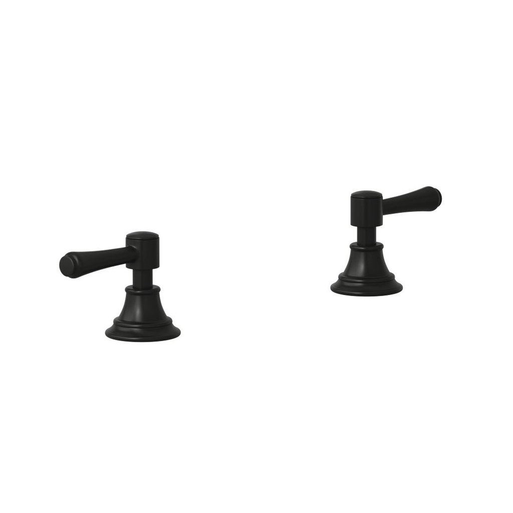 [16014-LF] Kingsley Assembly Bench Mounted Taps - Matte Black