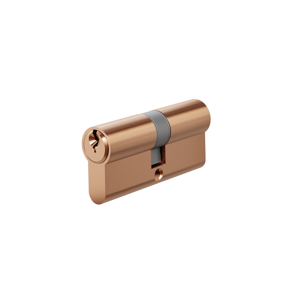 [16294] Euro Cylinder Double (Key/Key) 70mm - Brushed Copper