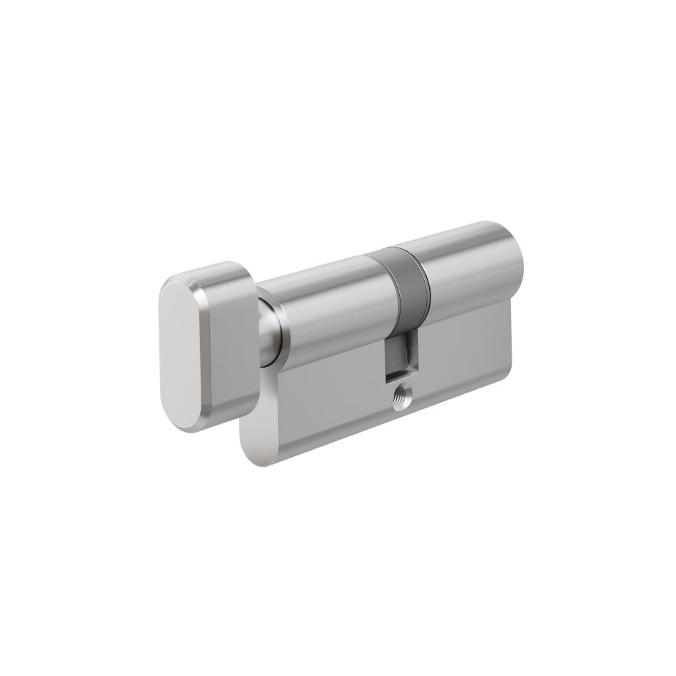 [16300] Euro Cylinder Single (Key/Turn) 70mm - Stainless Steel