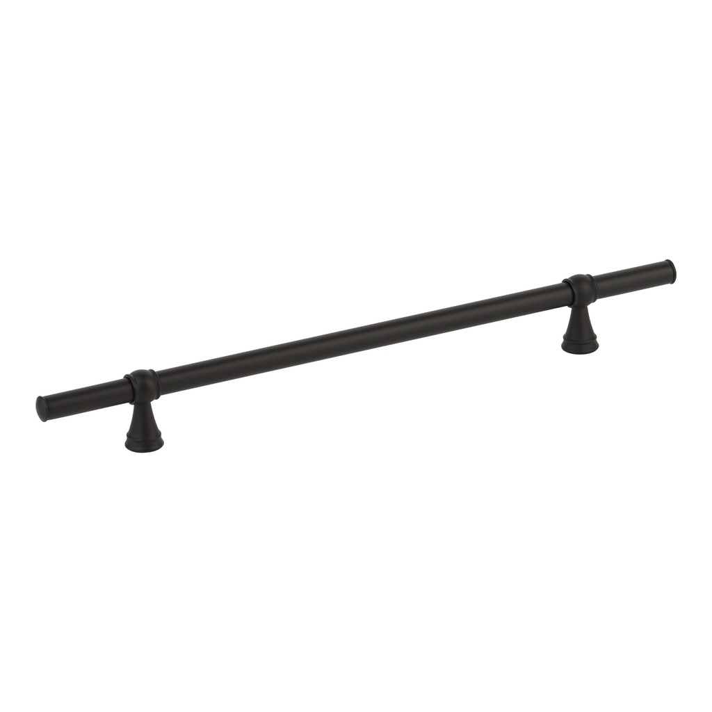 [16364] Kingsley Adjustable Cabinetry Pull 350mm - Matte Black