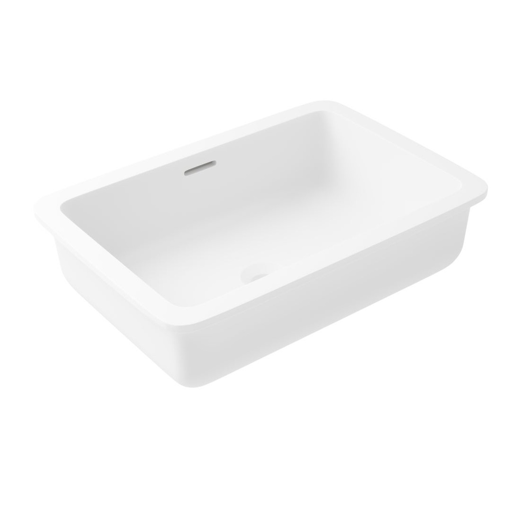 [16426] Zuri Undercounter Rectangle Basin 520mm (Deep) - Matte White