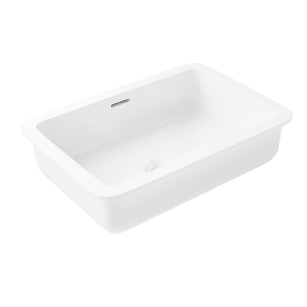 [16427] Zuri Undercounter Rectangle Basin 520mm (Deep) - Gloss White