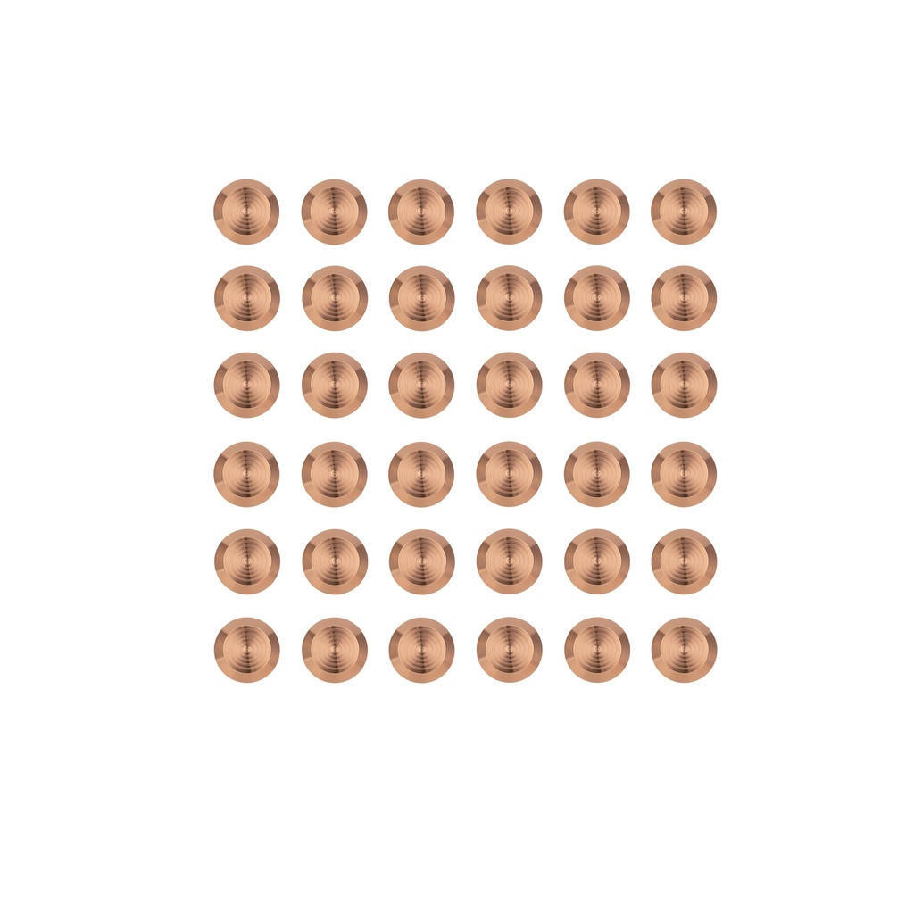 [16462] Aliro Tactile Indicators (36 PCS) - Brushed Copper