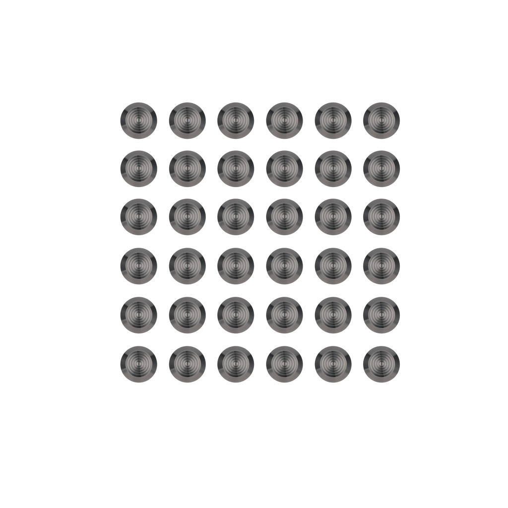 [16463] Aliro Tactile Indicators (36 PCS) - Brushed Gunmetal
