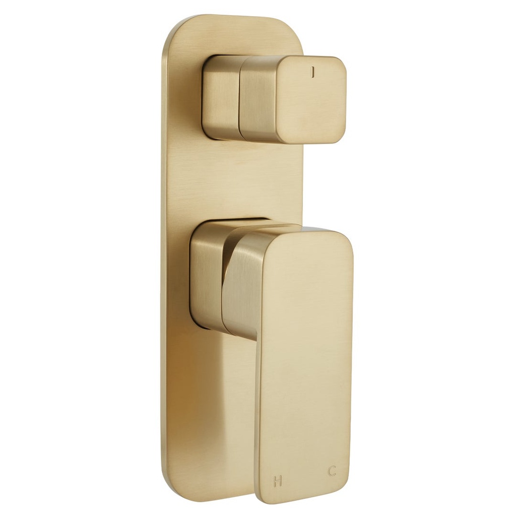 [16591] Nesso Top Shower Diverter - Brushed Brass