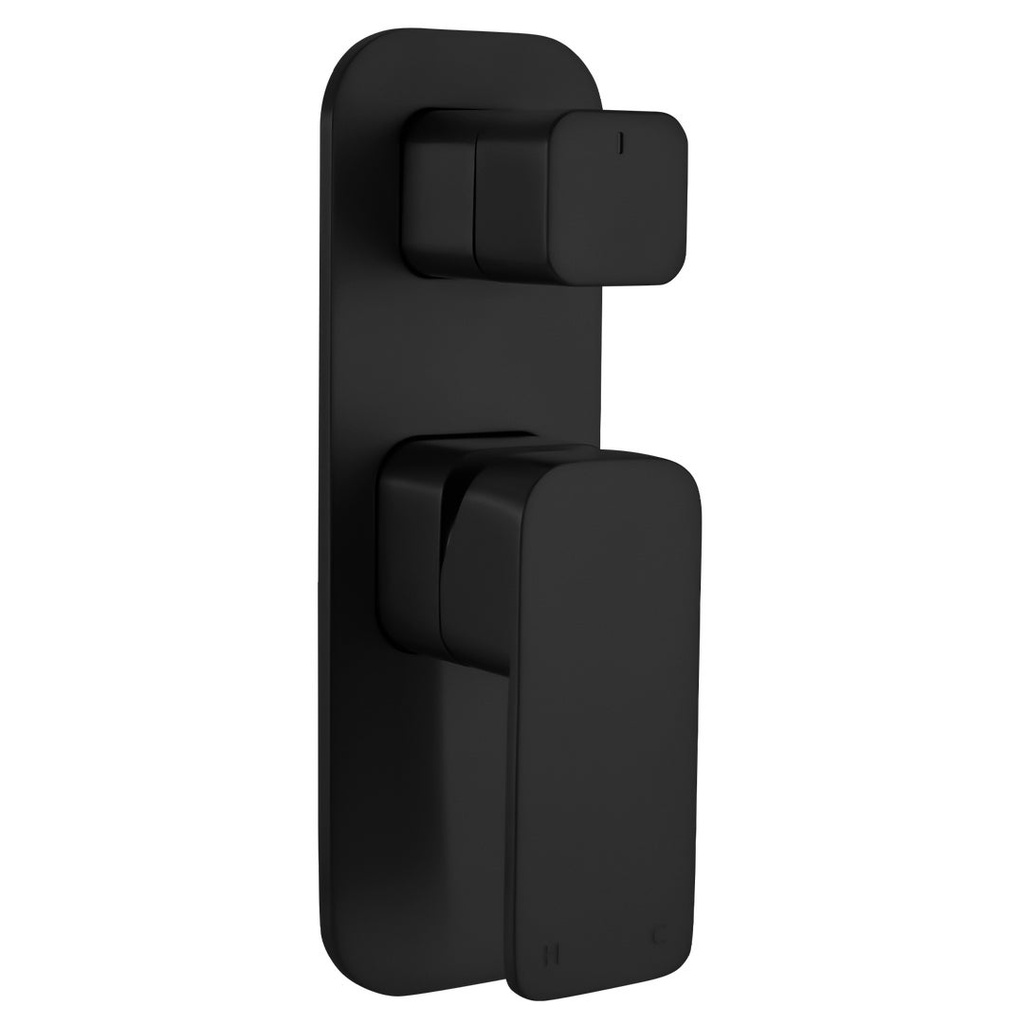 [16594] Nesso Top Shower Diverter - Matte Black PVD