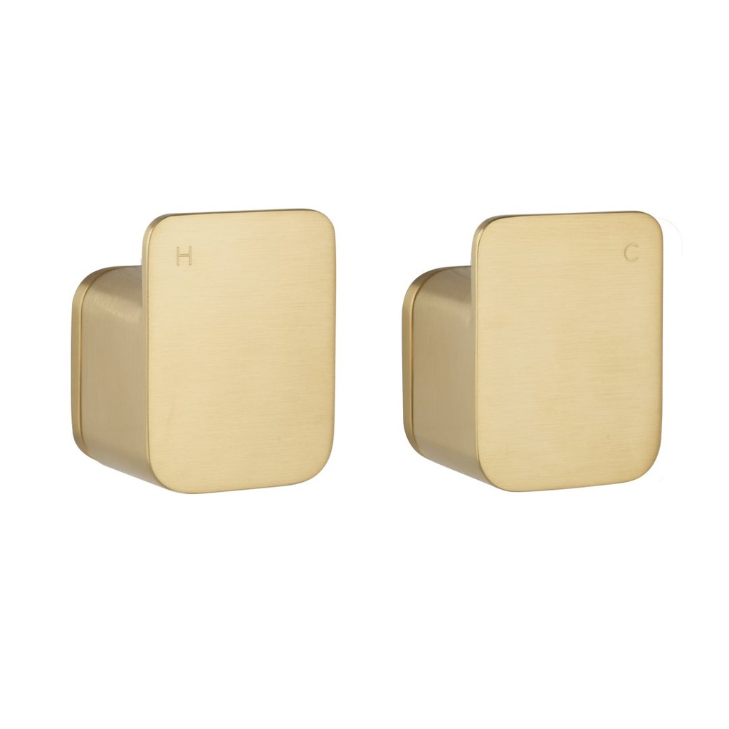 [16601] Nesso Assembly Taps - Brushed Brass