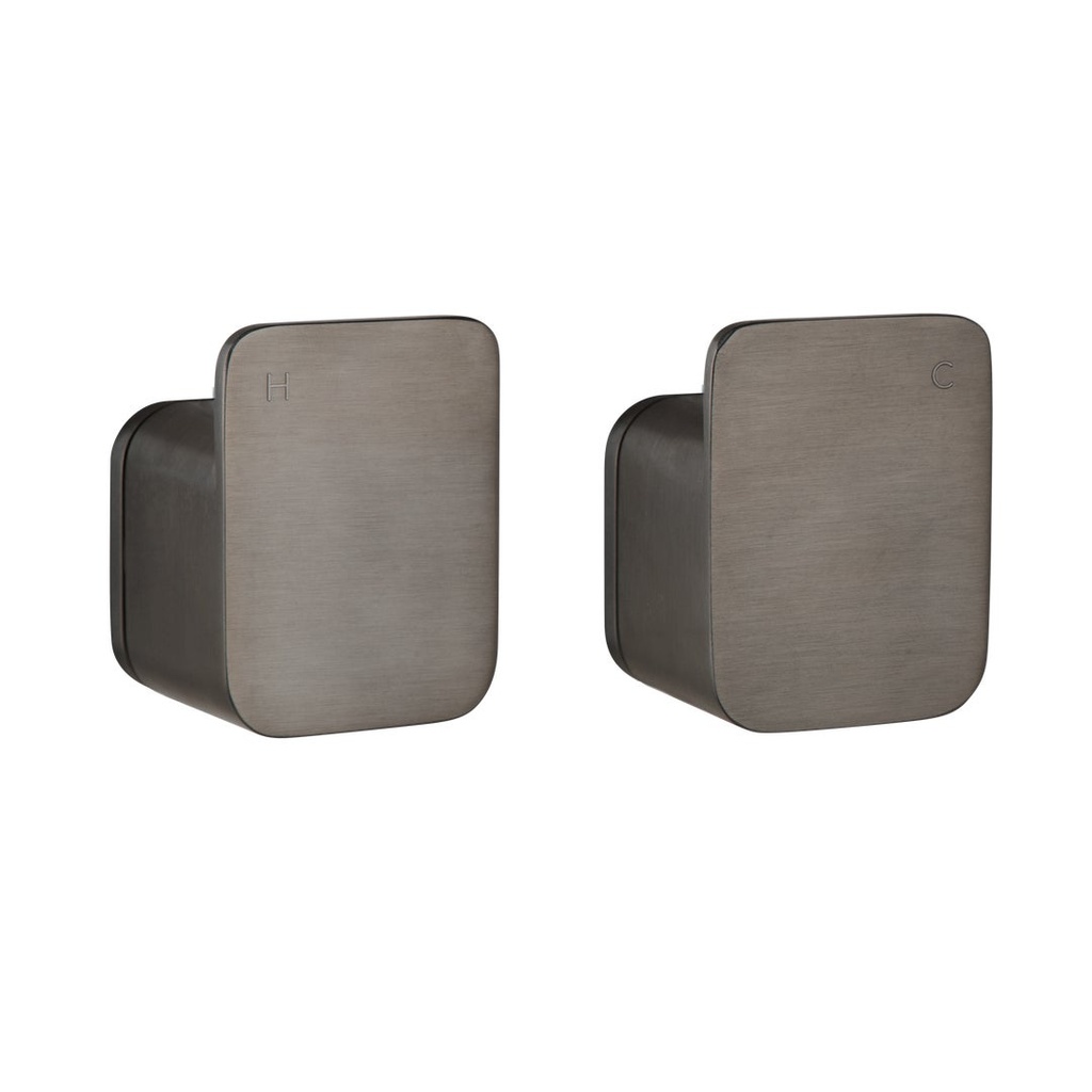 [16603] Nesso Assembly Taps - Brushed Gunmetal
