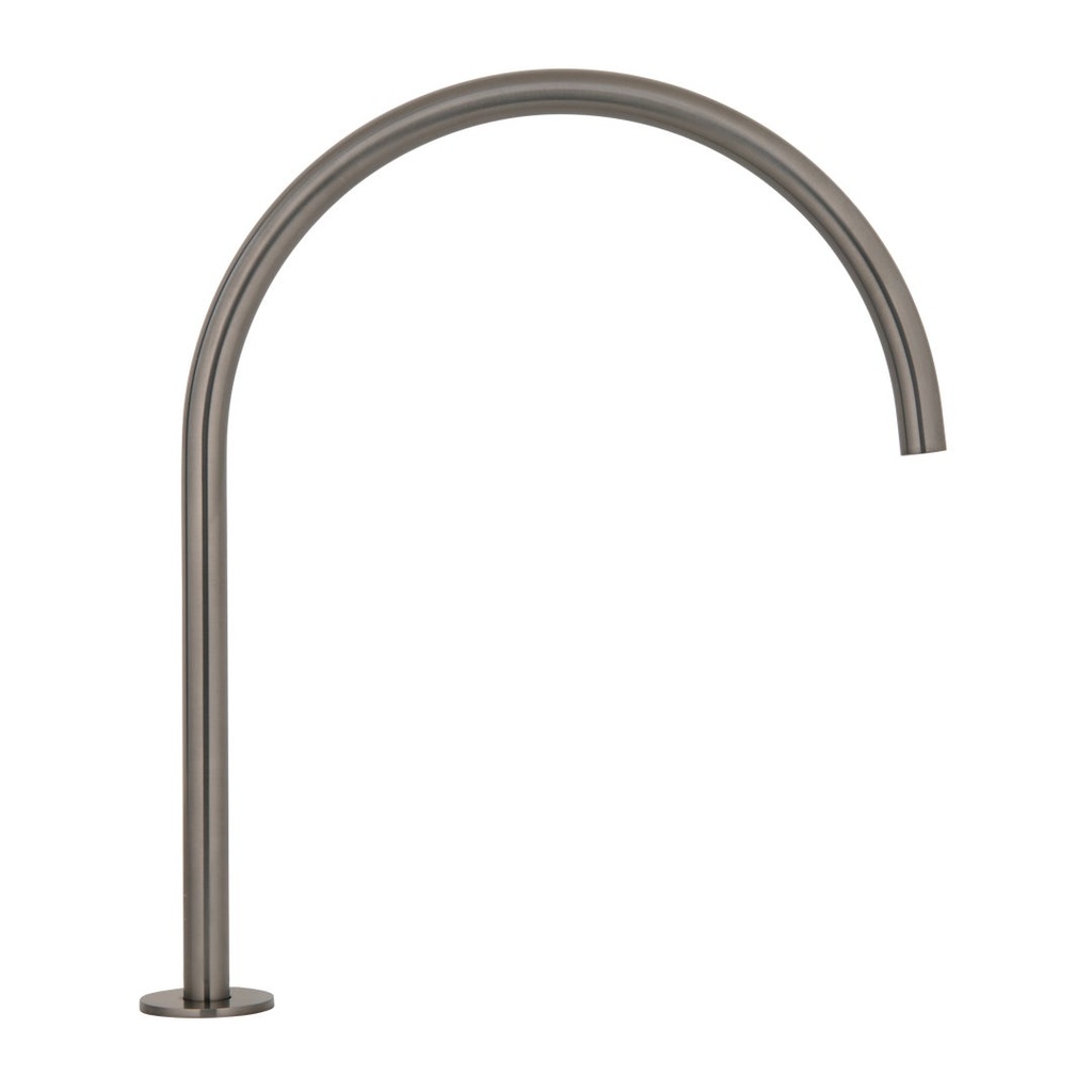 [16632] Thin Bench Mounted Spout - Brushed Gunmetal