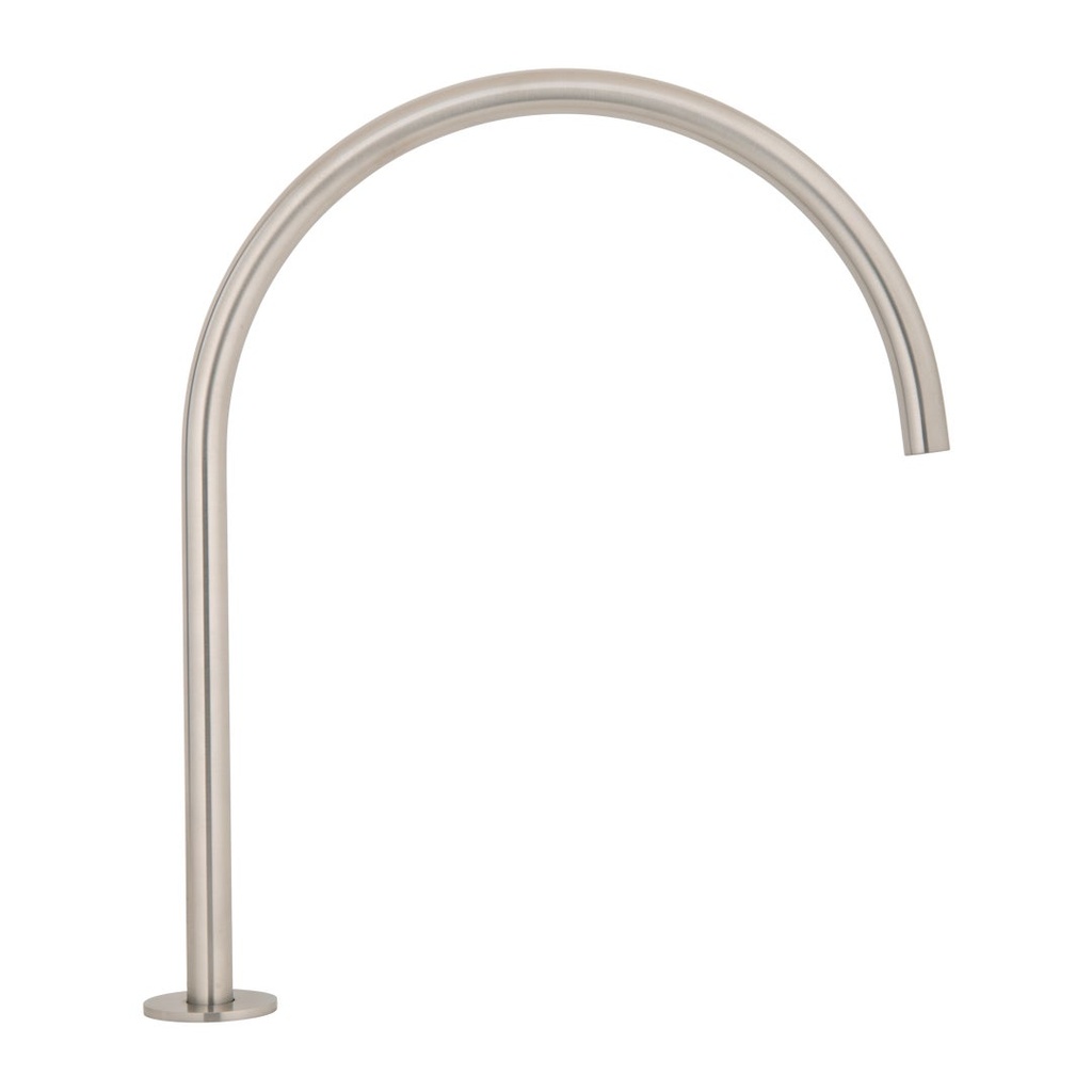 [16633] Thin Bench Mounted Spout - Brushed Nickel