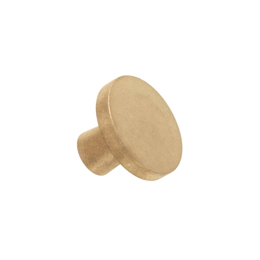 [16675] Pika Cabinetry Knob - Tumbled Aged Brass