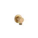 Round Shower BP - Tumbled Aged Brass