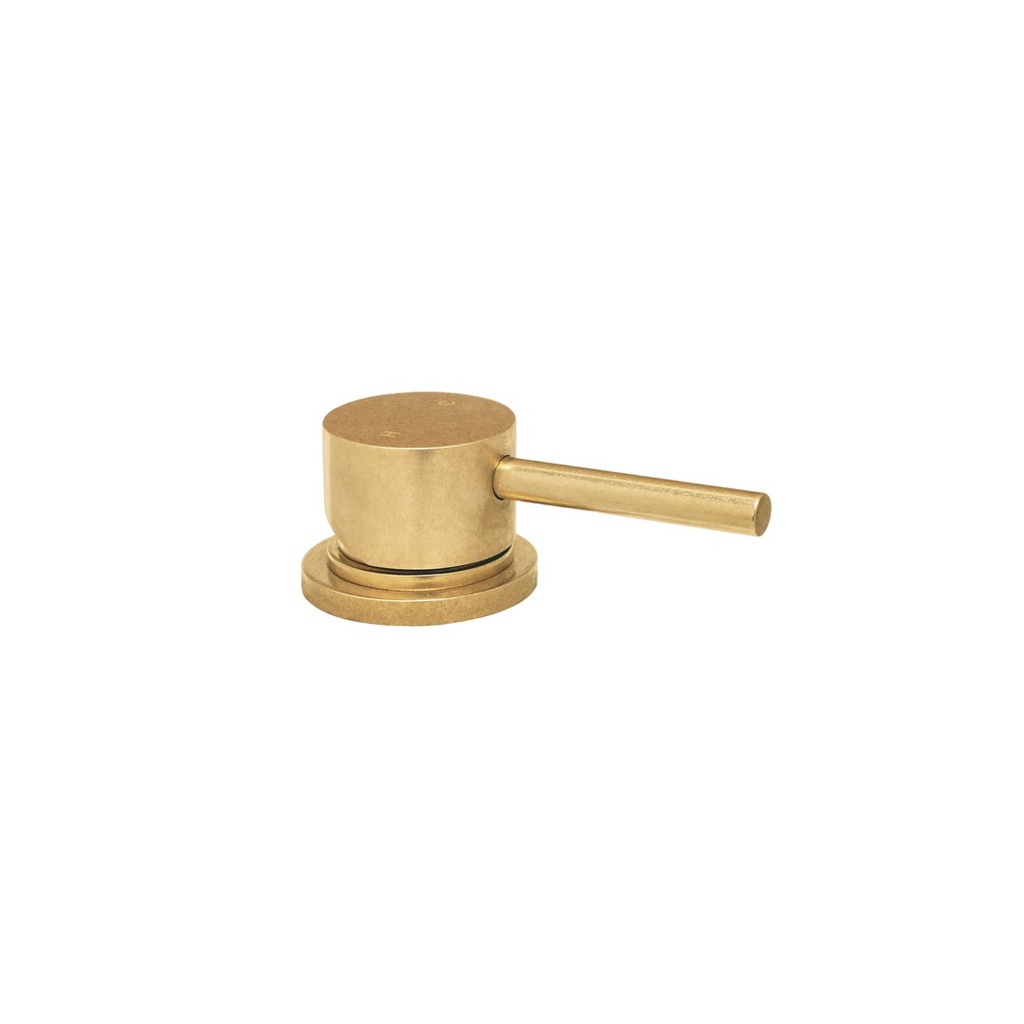 [16697LF] Elysian Bench Mounted Minimal Mixer - Tumbled Aged Brass