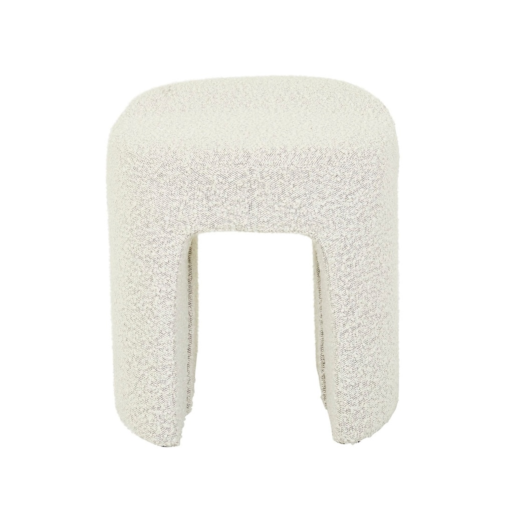 [STL-KANTO-X-GREY-SPECKLE-BOUCLE] Kanto Stool - Grey Speckle Boucle