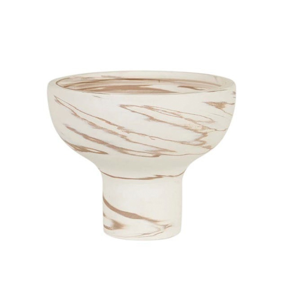 Hanson Talua Goblet Bowl - Marbled Tan