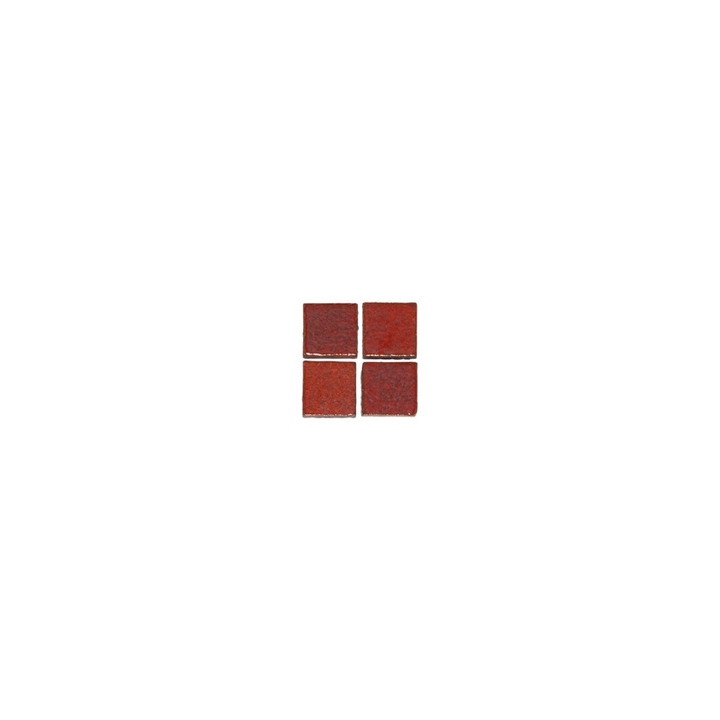 [16778-S] Miyako Handmade Square Mosaic Tile - Rustic Red (Sample)