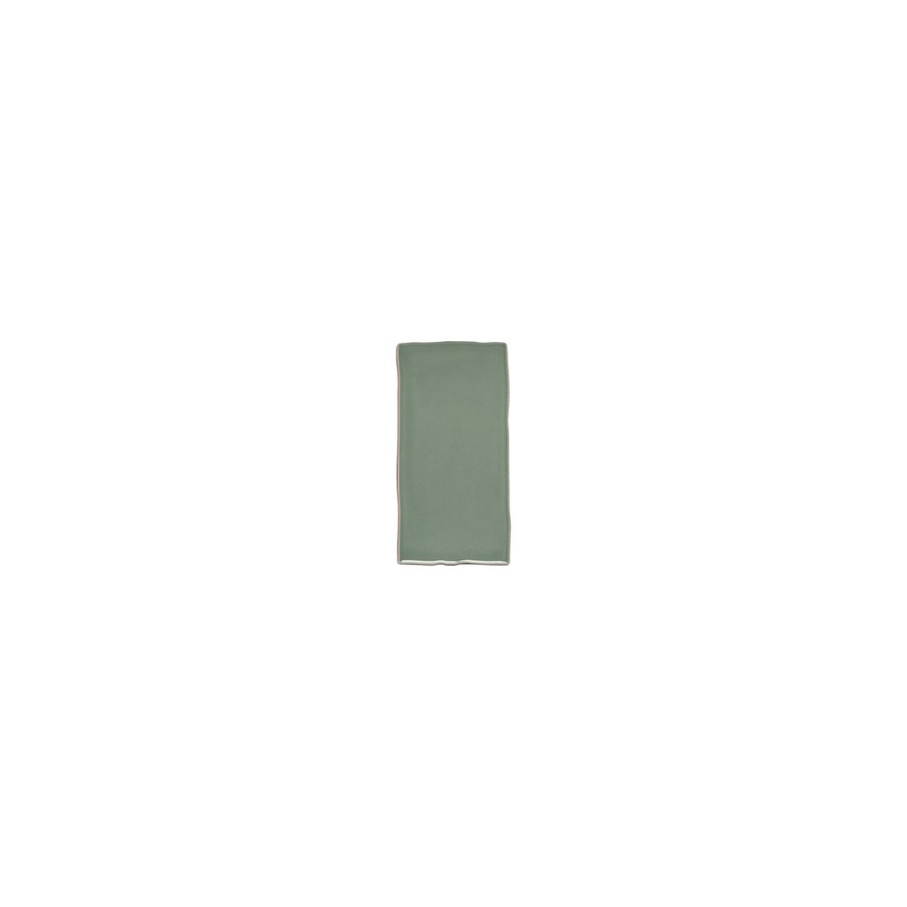 Tropea Natural Edge Rectangle Tile - Eucalyptus Green (Sample)