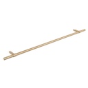 Modi Adjustable Glass Mounted Towel Rail 750mm - Brushed Brass
