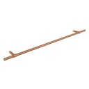 Modi Adjustable Glass Mounted Towel Rail 750mm - Brushed Copper