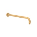 Shower Arm 400mm - Tumbled Aged Brass