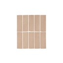 Rommani Handmade Zellige Rectangle Tile - Latte