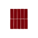 Rommani Handmade Zellige Rectangle Tile - Cherry