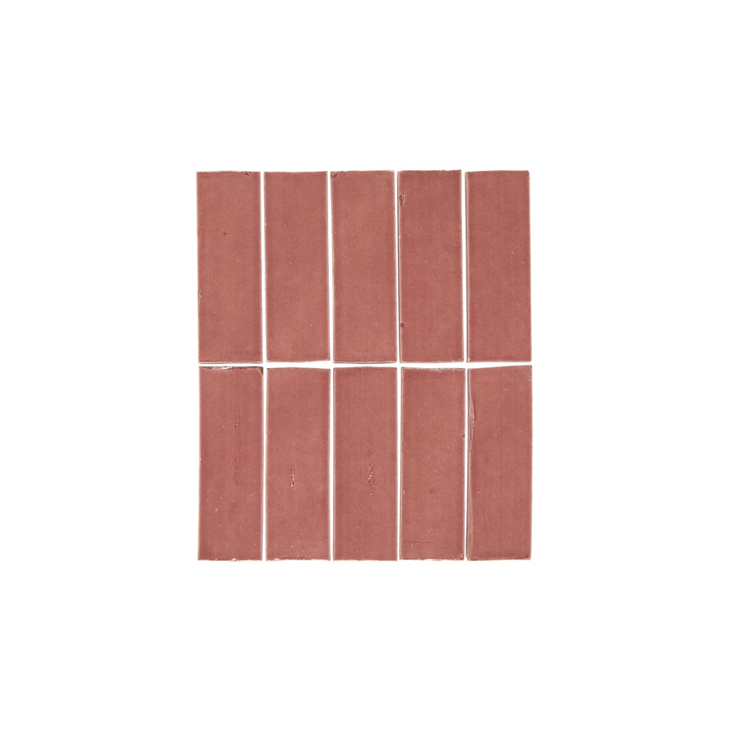 Rommani Handmade Zellige Rectangle Tile - Desert Rose