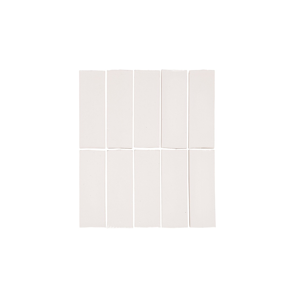 Rommani Handmade Zellige Rectangle Tile - Pearl