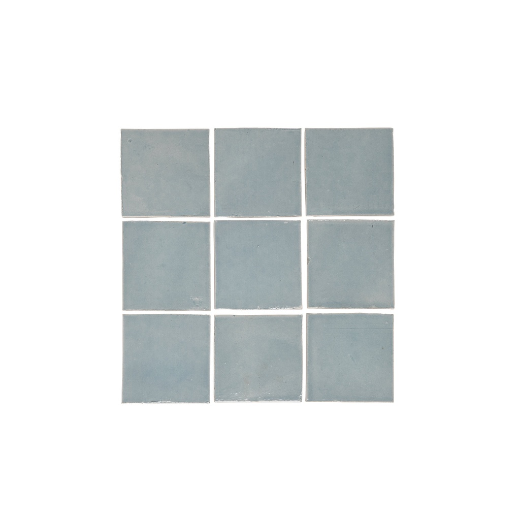 [16880] Rommani Handmade Zellige Square Tile - Powder Blue