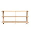 Hartley Low Bookshelf - Satin Oak
