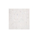 Verona Terrazzo Rounded Finger Mosaic Tile - White