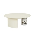 Helio Coffee Table - Shell - Matt Ocean Marble