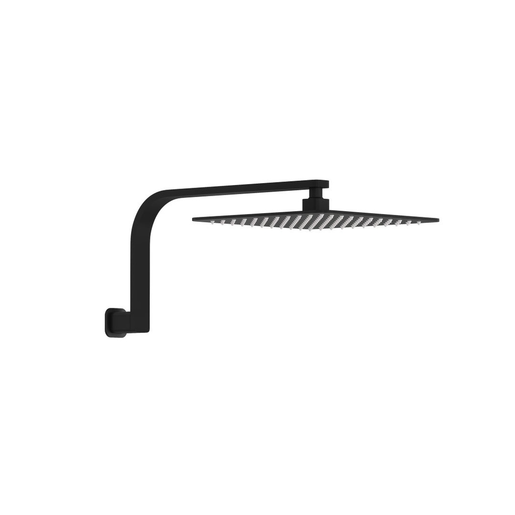[17060] Nesso Shower Arm & Head Set - Matte Black PVD