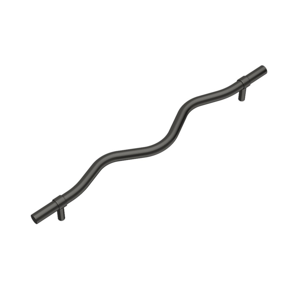 [17126] Ziggy Adjustable Cabinetry Pull 350mm - Brushed Gunmetal