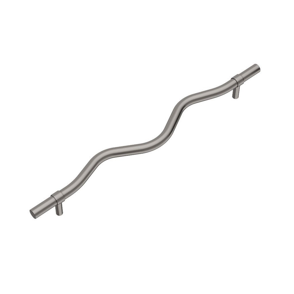 [17127] Ziggy Adjustable Cabinetry Pull 350mm - Brushed Nickel