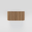 Kairi Curved Fluted Single Vanity 900mm - Oak Timber