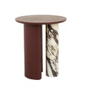 Helio Side Table - Shiraz - Viola Marble