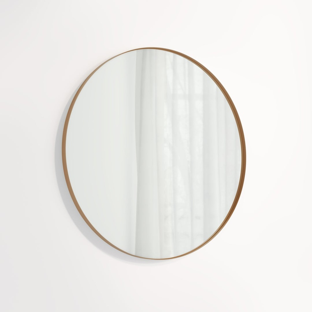 [17225] Round Mirror 800mm - Brushed Copper