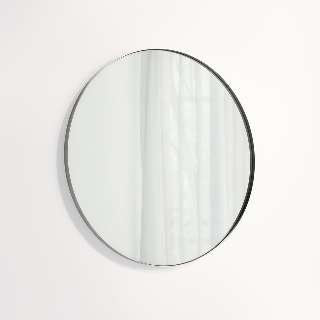 [17226] Round Mirror 800mm - Brushed Gunmetal
