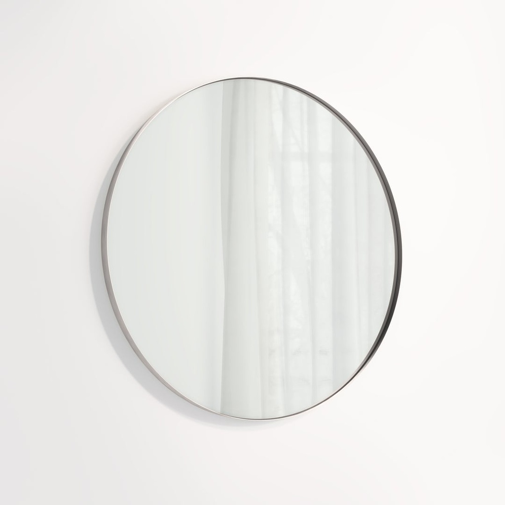 [17228] Round Mirror 800mm - Stainless Steel