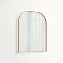 Arch Wall LED Mirror 600 x 750mm - Brushed Copper