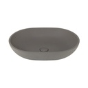 Atelis Oval Concrete Basin - Grey