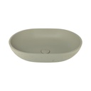 Atelis Oval Concrete Basin - Sage Green