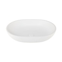 Atelis Oval Concrete Basin - Matte White